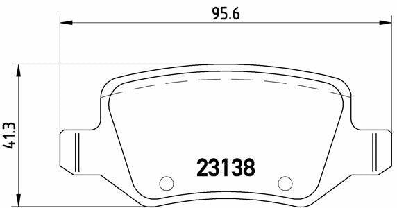 BREMBO P50058 Rear Brake Pad - Mercedes W168-W169-W245-W414 — Brake Pads