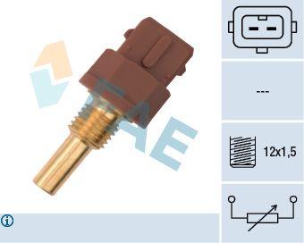 FAE 33595 Temperature Sensor Freelander I 1.8i 98-07 Kahverengi, Oil/Cooler Fluid — Temperature Sensors & Switches