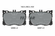 textar brake pads 2258601 front set, brake pad dimensions and specifications, textar brake pads packaging TEXTAR 2258601 Brake Pads - Front Set for 205 / 213 4 Matic | Optimized for Performance TEXTAR 2258601 Brake Pads - Front Set for 205/213 Matic brake-pads, textar, car-parts, automotive, mechanics, vehicle-upgrade, performance, cars, ai-generated, safety