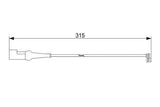 BOSCH Brake Lining Cable 1987473572 — Brake Pads