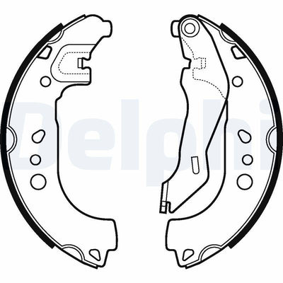 Delphi LS2107 Brake Shoe Set Skoda Rapid 12-