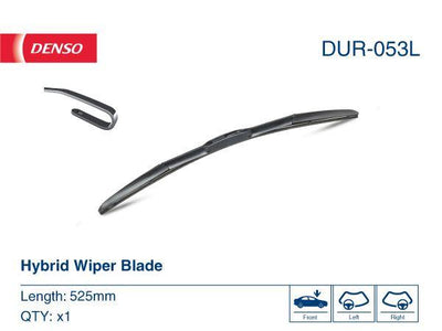 Denso DUR053L Wiper Jp 53Cm Micra K12 K13 Berlingo 96-08 — Wipers