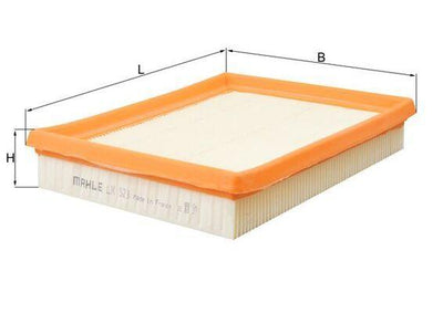 Mahle LX523 Air Filter Opel Combo B Tigra A Corsa B 93-02 Gasoline — Air & Cabin Filters