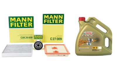 Mann Seat Leon 1.2 TSI Scheduled Service Set Castrol with Engine Oil — Fluids & Chemicals
