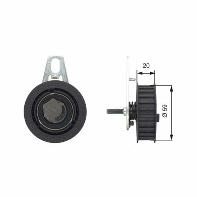 GATES T43108 - Alfa Romeo 2.0 TS Belt Tensioner — Pulleys & Tensioners