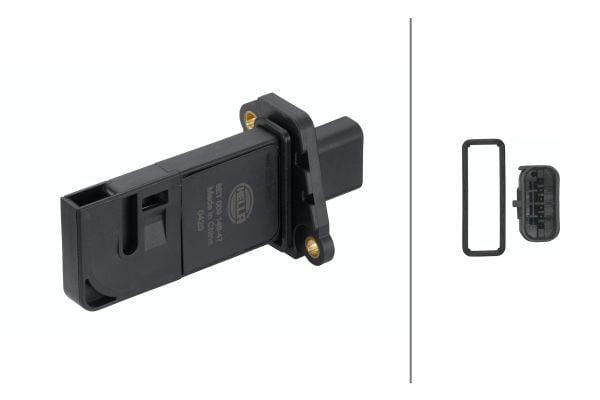 HELLA Mass Air Flow Sensor - Compatible with Ford Fiesta, S-Max, Courier — Engine Management Sensors