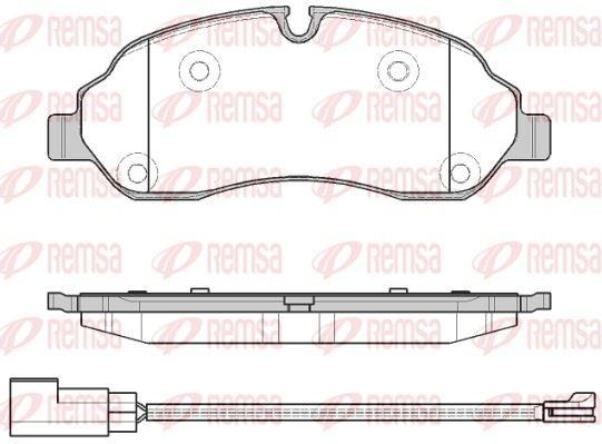 REMSA 1602.02 Brake Pad — Brake Pads
