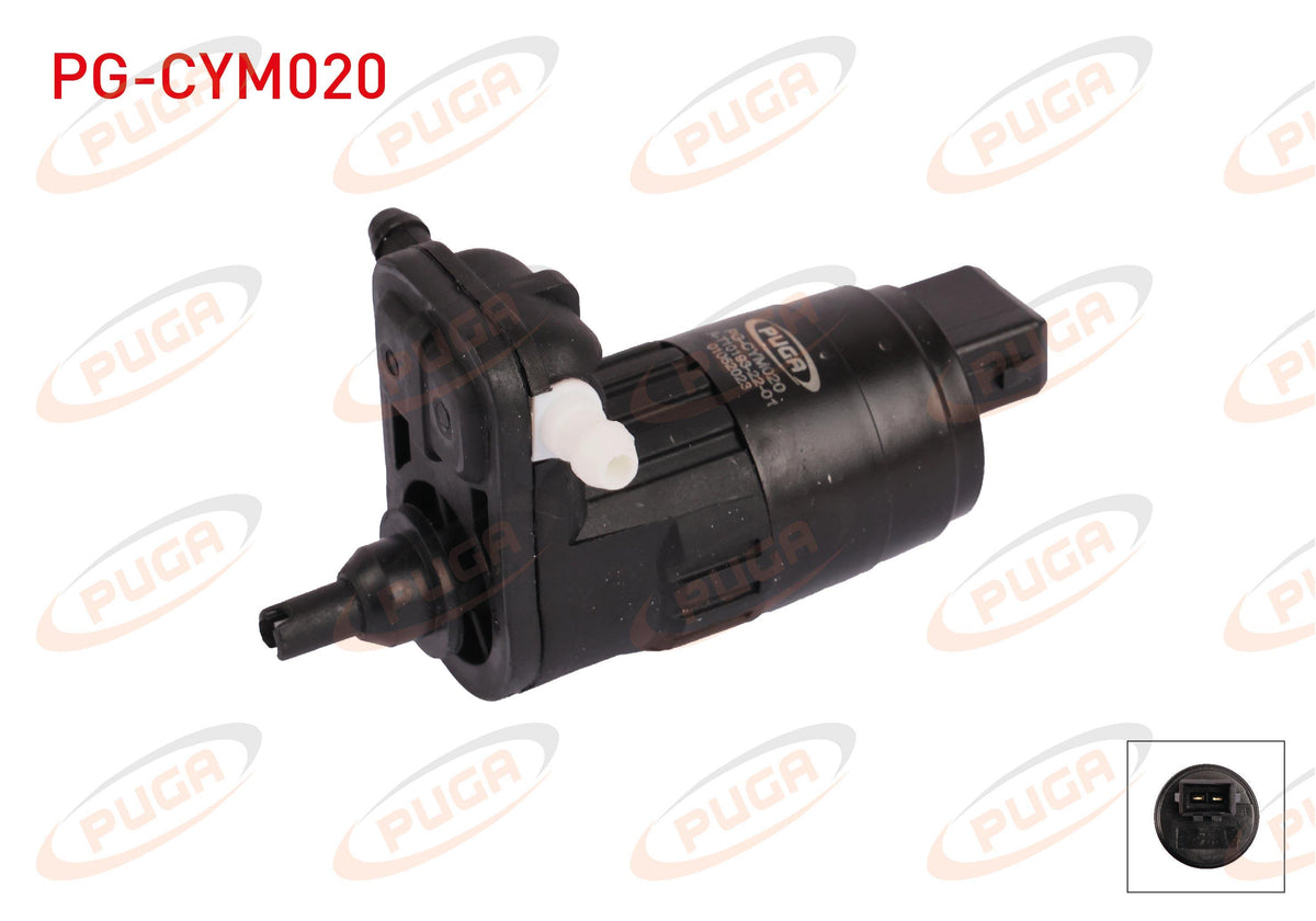 PUGA PG-CYM020 Glass Water Washer Nozzle Motor Fiat Doblo / Ducato / Fiorino / Punto Evo — Washer System