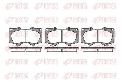 REMSA 0988.00 Brake Pad Front-Toyota Hilux Land Cruiser — Brake Pads