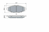 BOSCH Brake Pad Set - Low-Metallic Design for Lanos, Matiz, Spark — Brake Pads