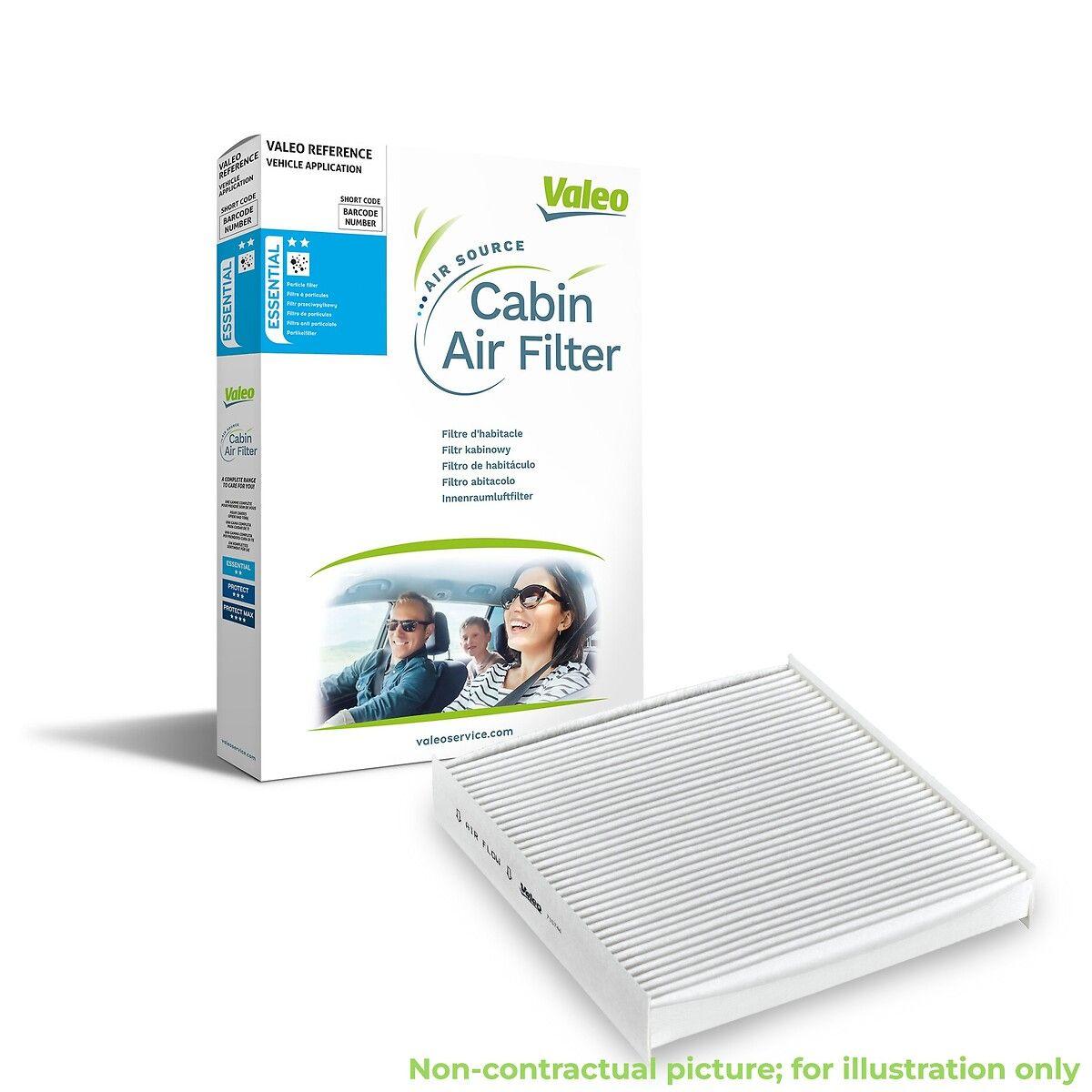 Valeo 698896 Cabin Air Filter Polo 18 > A1 19 > Arona 18 > Ibiza 18 > without Carbon — Air & Cabin Filters