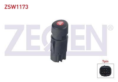 Zegen ZSW1173 Flasher Switch 7 Pin Ford Transit (V184) 2000-2006