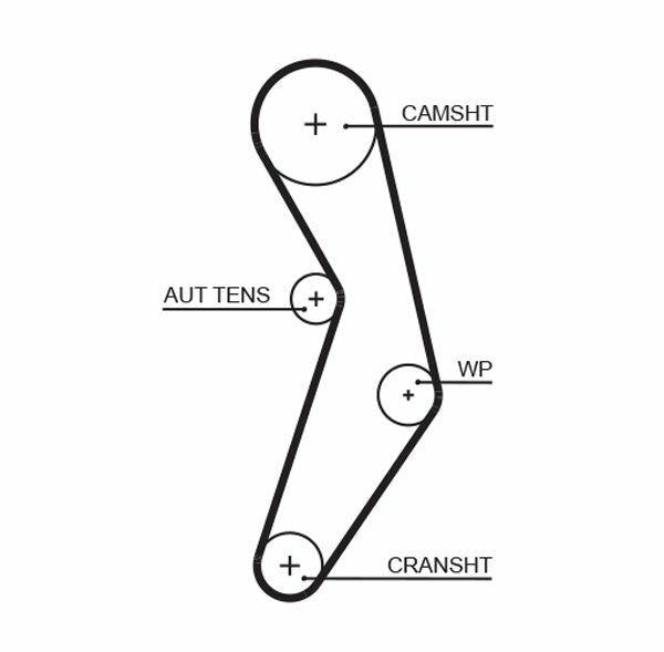 GATES 5503XS Timing Belt - Bravo & Linea 500 — Belts