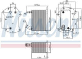 Nissens Oil Cooler 91282 - Range Rover 3.6 D — Oil System
