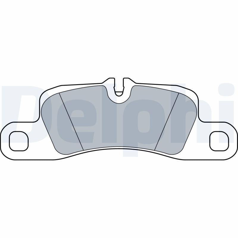 Delphi LP3546 Rear Brake Pad Porsche Cayenne 3.0 / 3.6 / 4.8 14 > — Brake Pads
