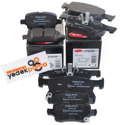 Delphi LP3237 Opel Astra K Front ve Rear Brake Pad Kit 300 mm LP3237 LP3218 — Brake Pads