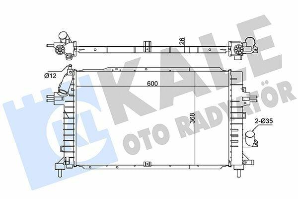 KALE Radiator 371300 for 06-Astra.H 1.3D *Z13dth* - Durable Aluminum — Radiators & Fans