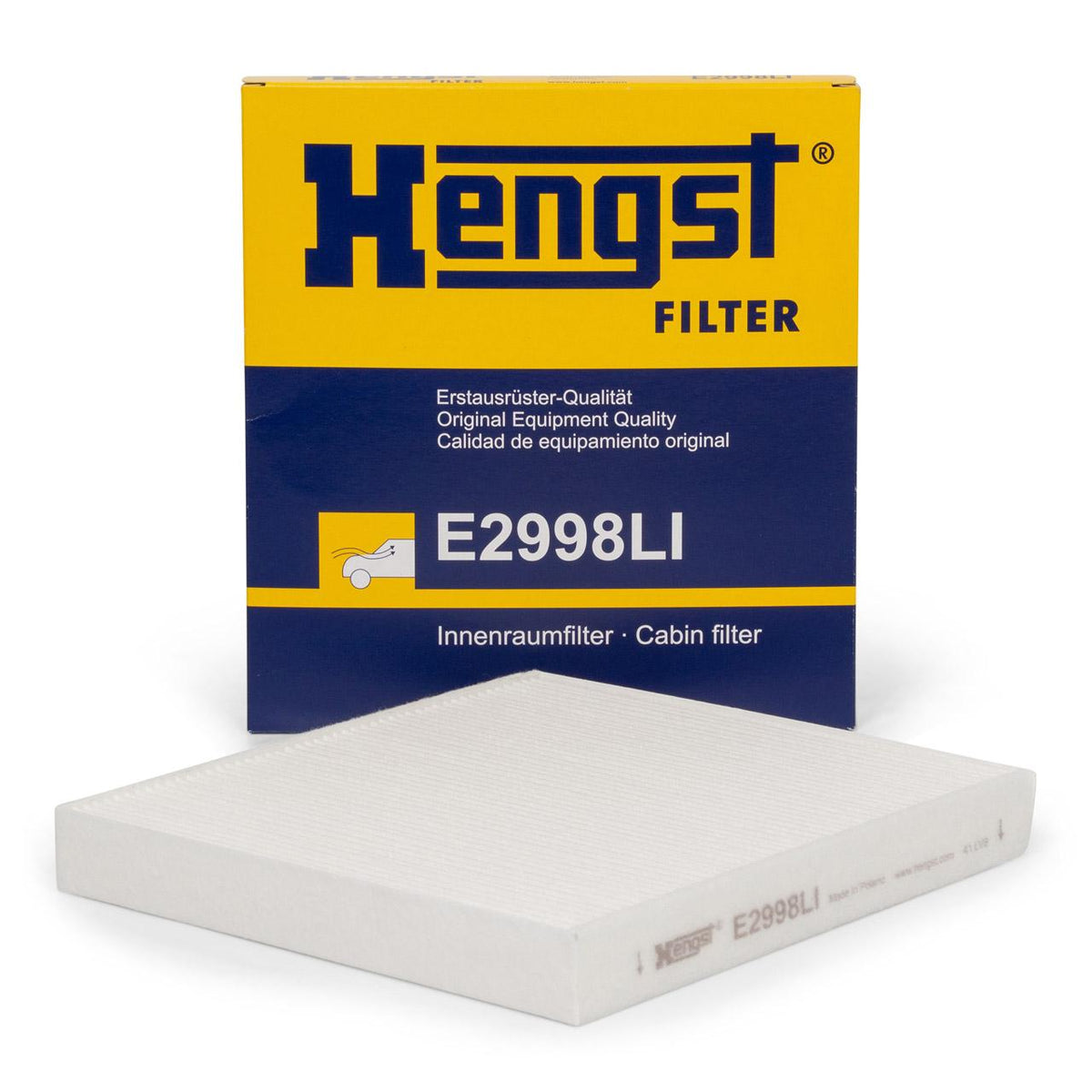 Hengst E2998LI Cabin Air Filter VW Golfvıı A3 2012- — Air & Cabin Filters