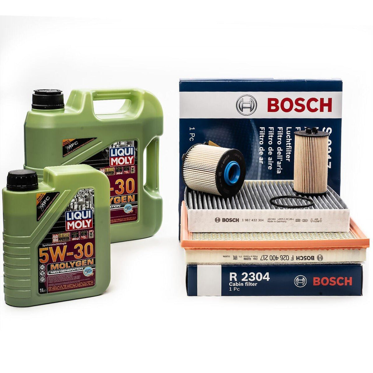 Liqui Moly Opel Astra J 1.6 Diesel Periodic Filter Set - Including Bosch Filters — Maintenance & Service Kits