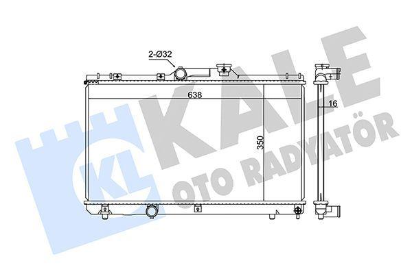KALE 342325 Radiator - Compatible with 93-02 Toyota Corolla 1.3 12V & More — Radiators & Fans