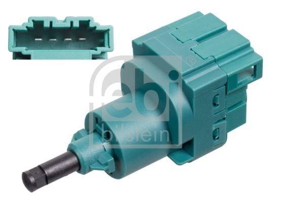 FEBI Brake Lamp Switch 103651 - Green Body, 4 Connections — Switches & Relays