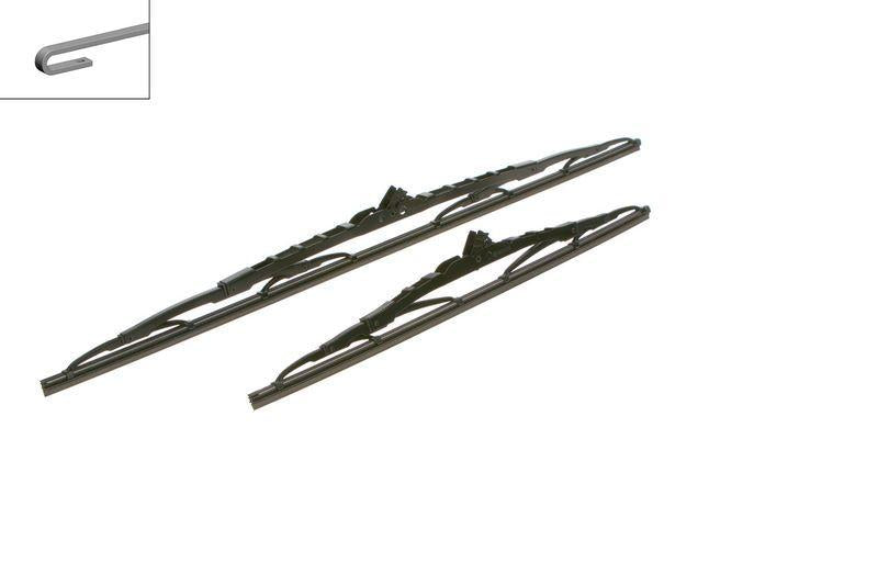 BOSCH Wiper Blade Set - Twin 600mm & 400mm for Hyundai Tucson 2004-2010 — Wipers