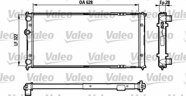 VALEO Radiator 97-00 Polo, CLS-Caddy 1.9TDI - Durable Aluminum Cooling System — Radiators & Fans