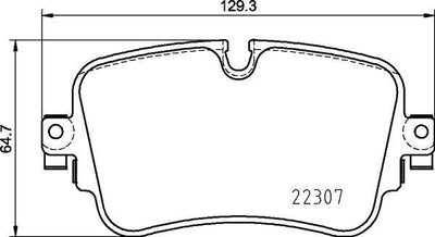 Brembo P85161 Brake Pad Rear Audi A6 A7 A8 Etron Q7 Q8 Touareg 15 — Brake Pads