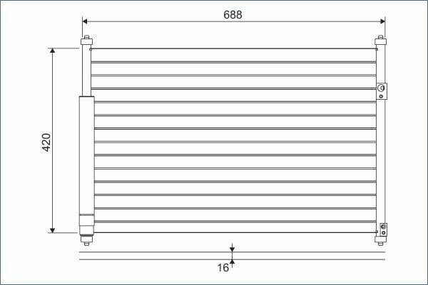 VALEO 814228 — Condensers & Evaporators