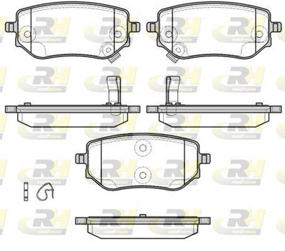 ROADHOUSE 21802.02 Brake Pad Rear Mercedes W470 X220 D-X250 D 2017 /Nissan Navara D23 2,3 dCi 2016 / — Brake Pads
