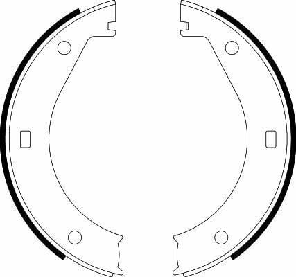 HELLA Pagid Handbrake Shoes - BMW E34, E32 and 2 more models — Brake Cables & Hardware
