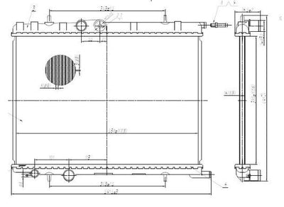 MGA 80991 Water Radiator Brazing (Peugeot: 206 1.4I 1.6I 16V 1.4Hdi 98 -) — Radiators & Fans