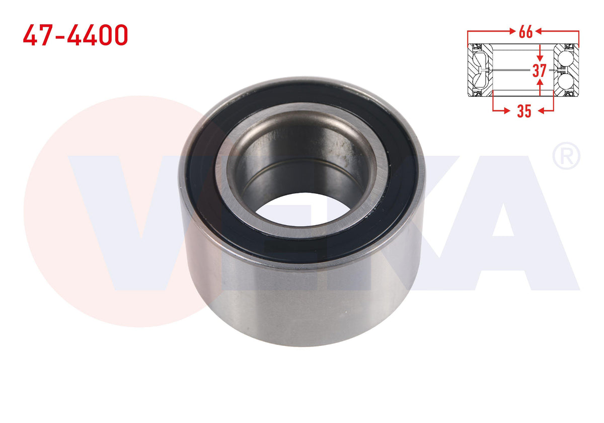 Veka 47-4400 Front Wheel Bearing Left-Right 35X66x37 Polo 1.4-1.6i 1994-1999 / Polo 1.4-1.6i 16V 1999-2001 / — Wheel Bearings