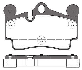 MGA 55581 Rear Brake Pad-(VW Touareg 03-10 Audi Q7 07-15 Porsche Cayenne 03-10) — Brake Pads