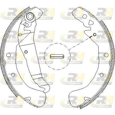ROADHOUSE 4422.00 Brake Shoe Set — Brake Cables & Hardware