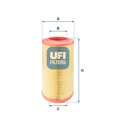 Ufi 27.628.00 Air Filter Ducato/Boxer/Jumper 2.2-2.3-3.0 — Air & Cabin Filters
