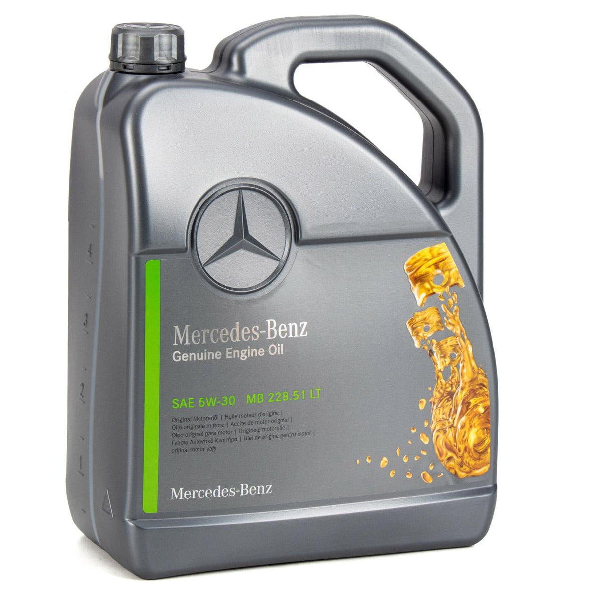 Mercedes-Benz A000989671013FBDE Benz 5W30 Motor Oil 5 LT MB 229.51 Genuine Yıldızlı — Fluids & Chemicals