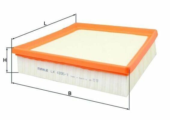 MAHLE Air Filter LX4335-1 - Jaguar XF — Air & Cabin Filters