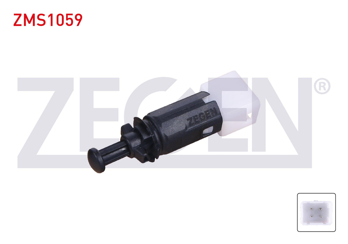 Zegen ZMS1059 Brake Light Switch Renault Clio II 1998-2012 / Kangoo 1997-/ Laguna I-II 1993-2007 / Megane I 1995-2003 / Traffic I-II 2002-/ Master I-II 1998