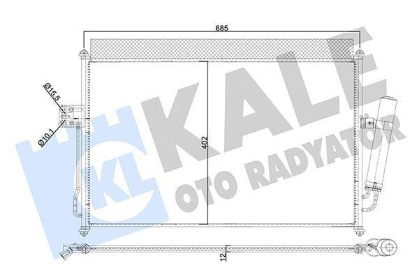 Kale Aluminum Car Radiator Condenser for Isuzu D-Max — Condensers & Evaporators