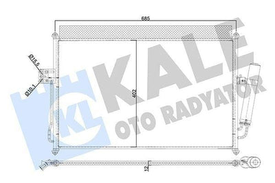 Kale Aluminum Car Radiator Condenser for Isuzu D-Max — Condensers & Evaporators