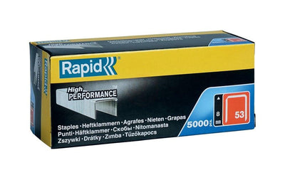 Rapid 11857050 Staples Series 53, 8 mm, Galvanized (1 pack/5000 pcs)
