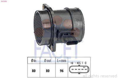 Facet 10.1376 Air Flow Sensor H100 Van 2012-> Santa Fe 2006->