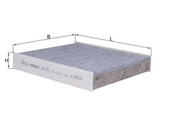 MAHLE LAK923 Cabin Air Filter - Active Carbon Filter for 13-Clio IV and Captur — Air & Cabin Filters