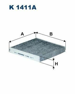 FILTRON K1411A Cabin Filter - Active Carbon for Toyota — Air & Cabin Filters