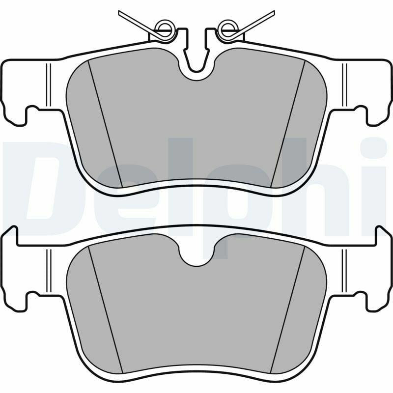Delphi LP3312 Brake Pads - Low-Metallic with Anti-Squeal Technology