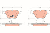 TRW GDB1498 Front Brake Pad Set for BMW E82, E90, E93 — Brake Pads