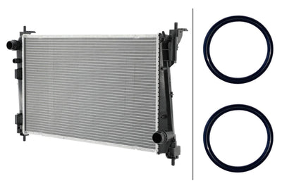 Hella 8MK366304-591 Motor Radiator Grande Punto Corsa D 1,3 05 > — Radiators & Fans