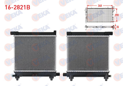Veka 16-2821B Water Radiator Brazing Mercedes (W124) 2.0 M-T Ac-1984-1995 — Radiators & Fans