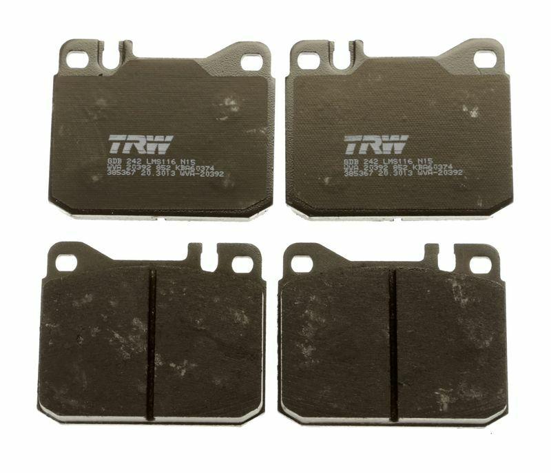 trw gdb242 brake pads for mercedes s series front view, trw gdb242 brake pads technical specifications, trw gdb242 brake pads installation TRW GDB242 Brake Pads - Front for Mercedes S Class 68-80 | Fits W116 / W114 / W115 TRW GDB242 Brake Pads for Mercedes S Series brake-pads, trw, mercedes-s-class, car-parts, braking-system, car-maintenance, mechanics-tools, car-enthusiasts, ai-generated, automotive